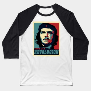 Che, Che Guevara Viva la Revolucion Obama political icon rebel design Baseball T-Shirt